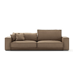 Coronelli Collezioni Sevilla - Italian Contemporary Tan Leather Sofa