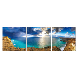 Modrest Bay 3-Panel Painting