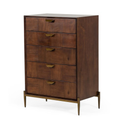 Modrest Shane - Modern Acacia & Brass Dresser