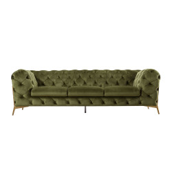 Divani Casa Sheila - Transitional Green Fabric Sofa