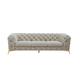Divani Casa Sheila - Transitional Beige Fabric Sofa