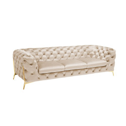 Divani Casa Sheila - Transitional Light Beige Fabric Sofa