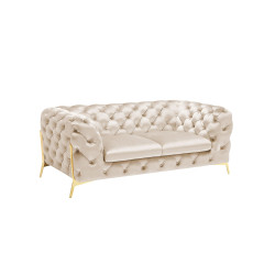 Divani Casa Sheila - Transitional Light Beige Fabric Loveseat