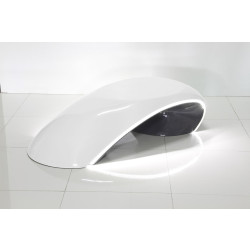 Modrest SHIFT -A- 2-Tone Contemporary White LED High Gloss Coffee Table