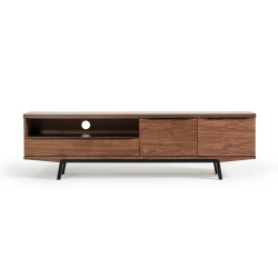 Modrest Sloan Modern Walnut TV Stand