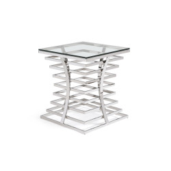 Modrest Snyder Modern Square Glass End Table