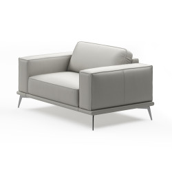 Coronelli Collezioni Soho - Contemporary Light Grey Armchair