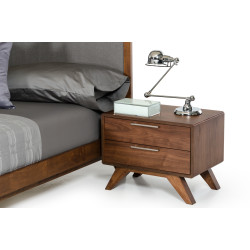 Nova Domus Soria Modern Walnut Nightstand