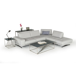Estro Milano Spazio Italian Modern Leather Sectional Sofa