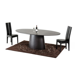 Modrest Stepford Modern Wenge Oval Dining Table