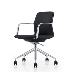 Modrest Sundar - Modern White Mid Back Conference Office Chair