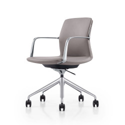 Modrest Sundar - Modern Grey Mid Back Conference Office Chair