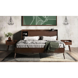 Modrest Sutton - Mid-Century Elisa Acacia Wood Bed