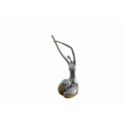 Modrest Lass Modern Silver Sculpture