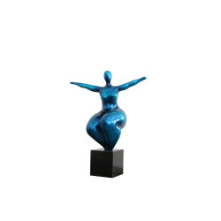Modrest Joy Modern Metallic Blue Sculpture