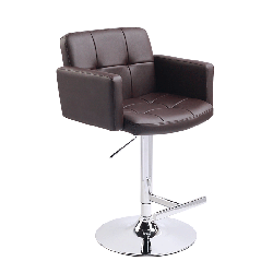 Modrest T-1040- Brown Eco-Leather Contemporary Barstool