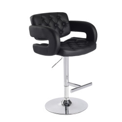 Modrest Elvas Modern Black Bar Stool