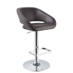 Modrest Joel - Contemporary Brown Eco-Leather Bar Stool
