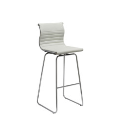 Amara - Modern White Bar Stool (Set of 2)
