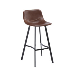 Modrest Cooper Modern Brown Bar Stool (Set of 2)