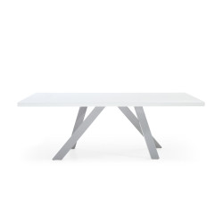 Modrest Vanguard - Modern White and Grey Dining Table