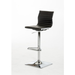 Modrest Mari Modern Black Leatherette Bar Stool