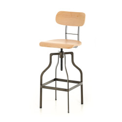 Modrest Hunt Modern Wood Bar Stool
