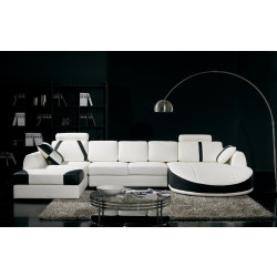 Divani Casa T57 - Modern Leather Sectional Sofa