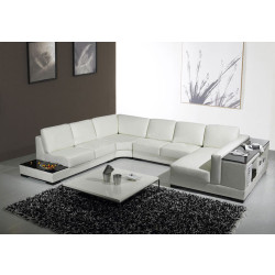 Divani Casa T75 - Modern Leather Sectional Sofa