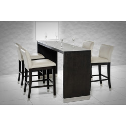 Modrest Silas Modern Wenge Wood Counter Table