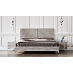 Nova Domus Alexa Italian Modern Grey Bed