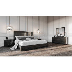 Modrest Ari Italian Modern Grey Bedroom Set without Mirror