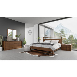 Nova Domus Berlin - Modern Walnut Bedroom Set