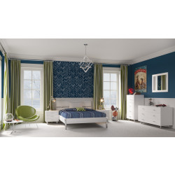 Modrest Bravo Modern White Full Bedroom Set