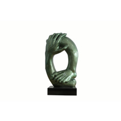 Modrest Hands Modern Green Sculpture