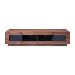 Modrest Frost Modern Small Walnut TV Stand
