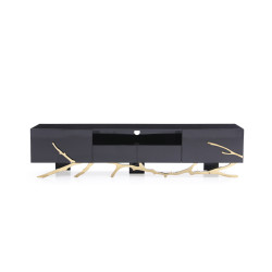 Modrest Legend Modern Black & Gold TV Stand