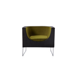 Modrest Tulane Contemporary Grey & Green Accent Chair