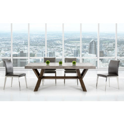 Modrest Urban Concrete Rectangular Dining Table
