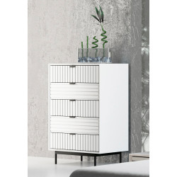 Nova Domus Valencia Contemporary White Chest