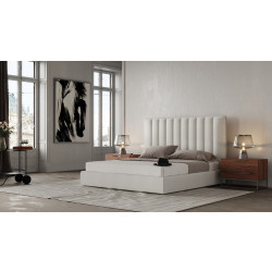 Modrest Valhalla - Contemporary White Fabric Bed