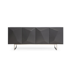 Modrest Vanguard - Modern Dark Grey High Gloss Buffet
