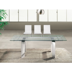 Venus - Modern Dining Table with Metal Legs
