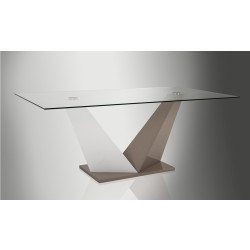 Modrest Vertex - Contemporary Glass Dining Table