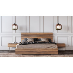 Nova Domus Lorenzo Italian Modern Light Oak Bed