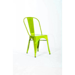 Modrest T-5816 - Modern Lime Green Metal Side Chair