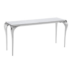 Modrest Vince - Faux Marble & Stainless Steel Console Table