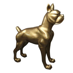 Modrest Large Gold Dog Sculpture