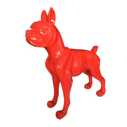 Modrest Large Red Dog Sculpture
