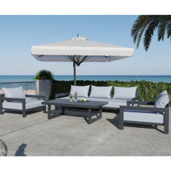 Renava Wake - Modern Charcoal Outdoor Sofa